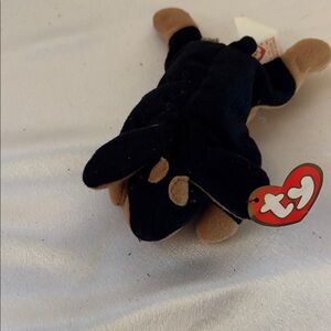 Ty Black and Tan Plush Dog